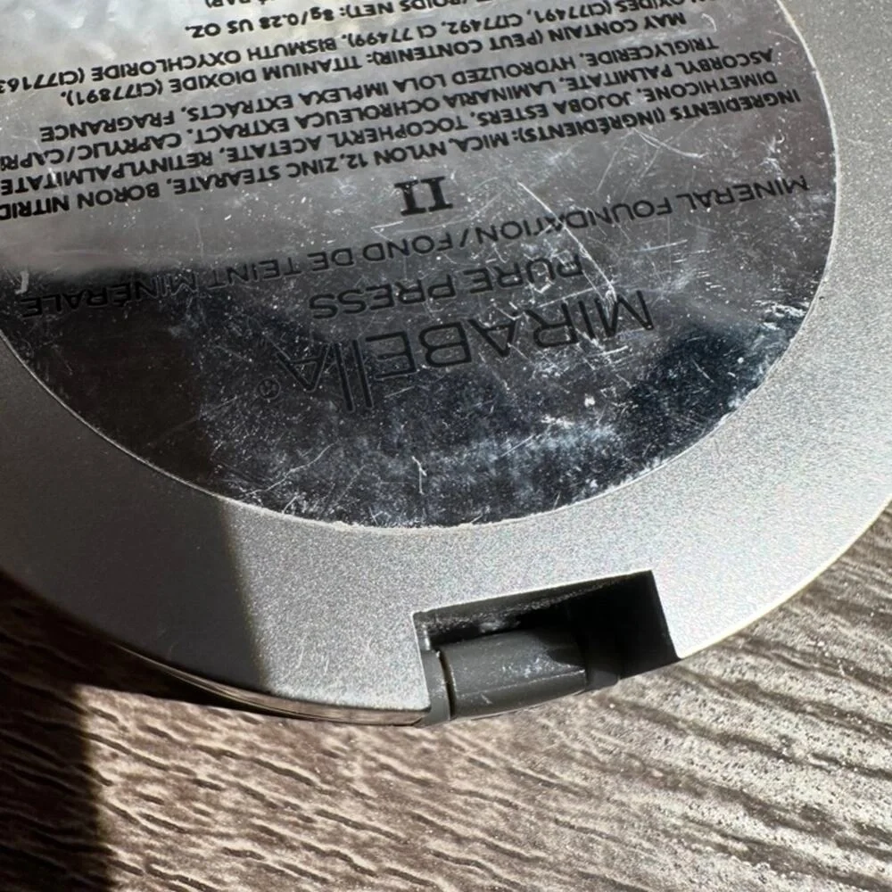 Mirabella pure press foundation pressed makeup face‎